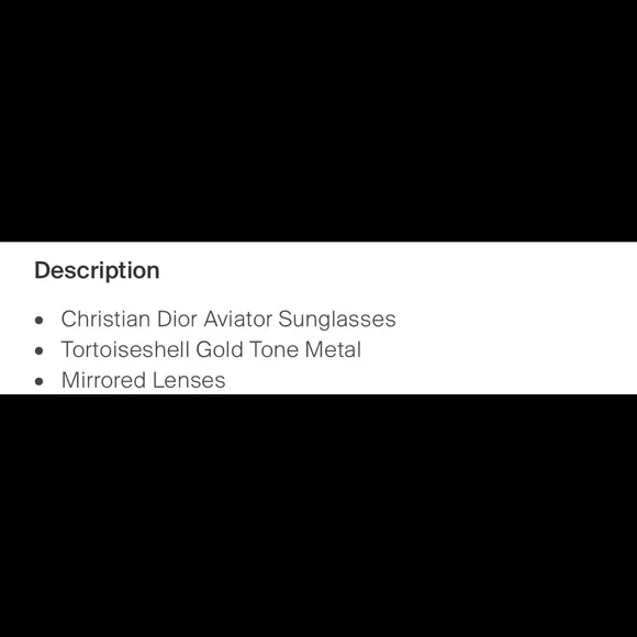 Dior sunglasses, in beautiful gold and rose gold - Picture 4 of 4